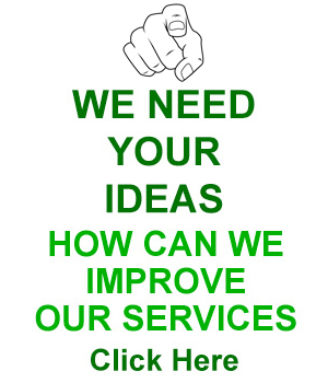 We need your ideas. How can we improve our services?